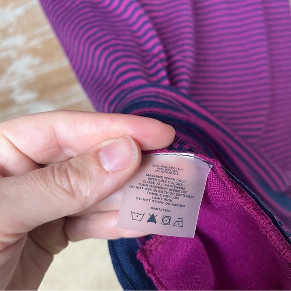 Title Nine Synergy Travel Dress Striped Stretch Outdoor Knit Womens S - Picture 6 of 6